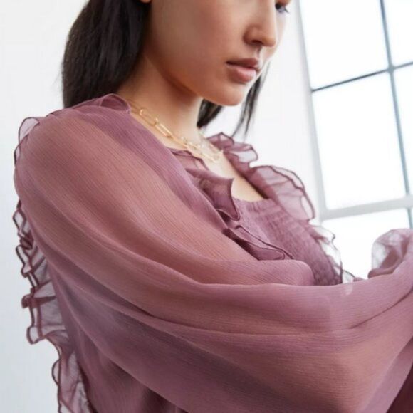 NWT Anthropologie Carmela Smocked Blouse | S - Picture 3 of 7